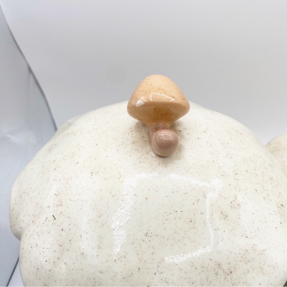 Mushroom Ceramic Canister Cookie Jar Set Snacks Adorable Vintage 3 Piece… - Picture 9 of 9